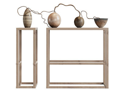 现代陶艺花瓶摆件组合