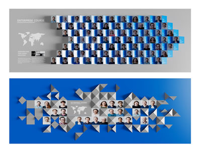 现代企业文化背景墙