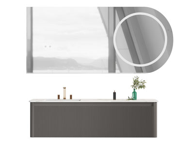 现代洗手台 镜子 浴室柜