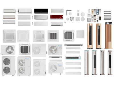现代壁挂式 圆柱形空调 外机3d模型 现代壁挂式 圆柱形空调 外机