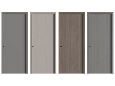 现代单扇平开门 木门