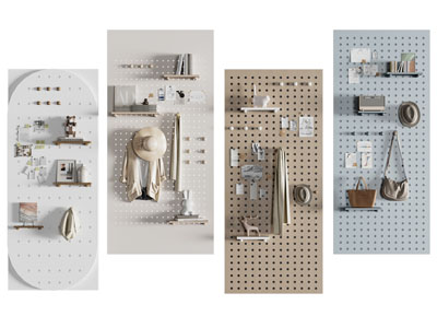 现代洞洞眼墙饰 墙面收纳