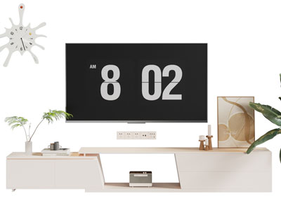 现代电视柜 电视机