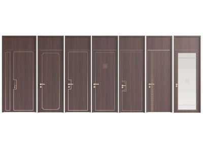 新中式单扇实木门 平开门