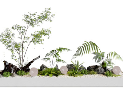 现代花坛花草植物景观园艺小品