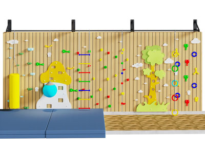 现代儿童娱乐背景墙 攀岩墙3d模型 现代儿童娱乐背景墙 攀岩墙