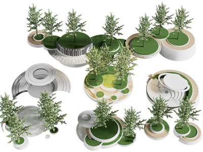 现代景观公共椅子 造椅子