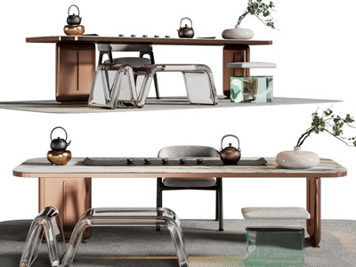 新中式茶桌椅组合