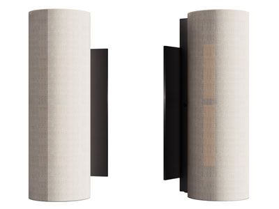 现代布艺灯罩壁灯