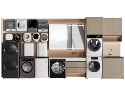 现代洗衣机3d模型 现代洗衣机