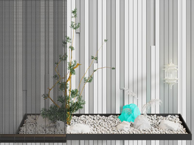 新中式室内景观园艺小品