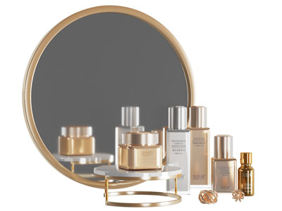 现代轻奢化妆品摆件组合