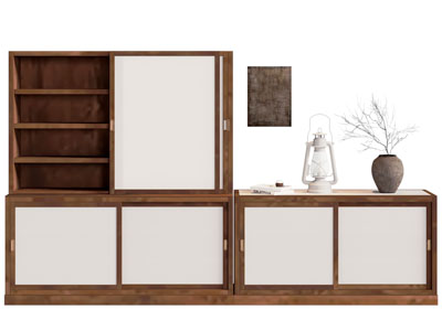 侘寂风中古风玄关柜 边柜 装饰柜