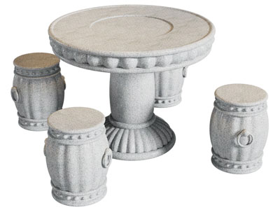 新中式石桌椅组合