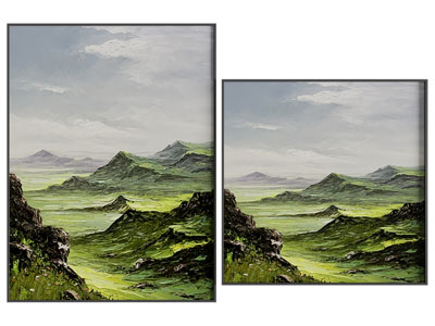 现代风景装饰挂画3d模型 现代风景装饰挂画