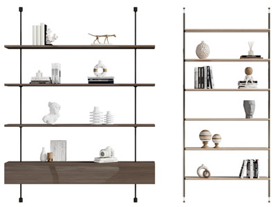 现代开放式装饰柜