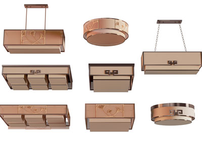 新中式吊灯 吸顶灯