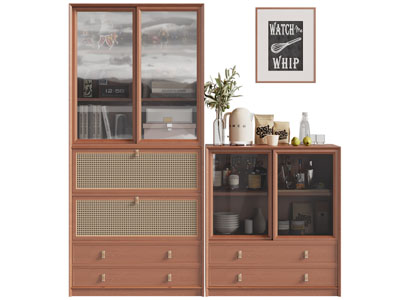 侘寂风中古风餐边柜 书柜