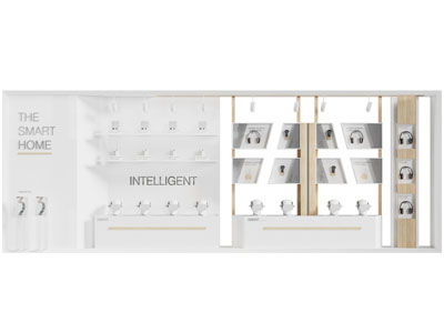 现代货架 展柜3d模型 现代货架 展柜