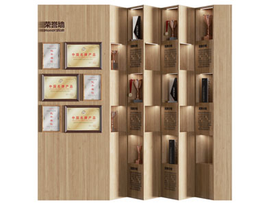 现代实木企业荣誉背景墙3d模型 现代实木企业荣誉背景墙