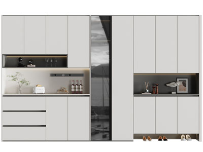 现代玄关鞋柜 酒柜