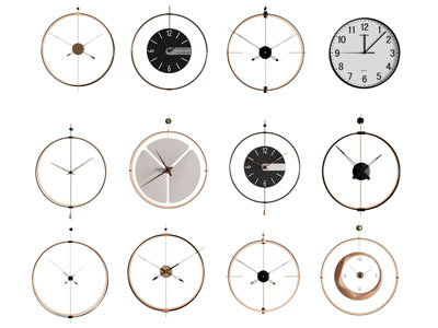 现代钟表3d模型 现代钟表