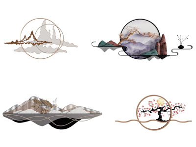 新中式墙饰挂件