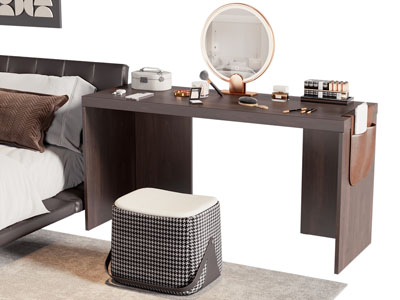 现代实木化妆 梳妆台