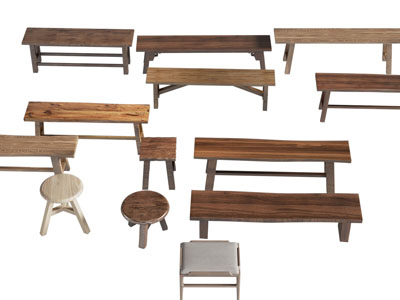 新中式实木长凳子 长条凳 圆形凳子