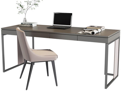 现代书桌椅组合3d模型 现代书桌椅组合