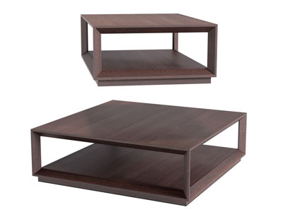 现代方形实木茶几3d模型 现代方形实木茶几