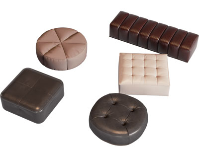 现代圆形 长方形沙发凳子 坐墩