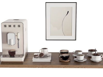 现代咖啡机 咖啡杯子 咖啡饮料3d模型 现代咖啡机 咖啡杯子 咖啡饮料