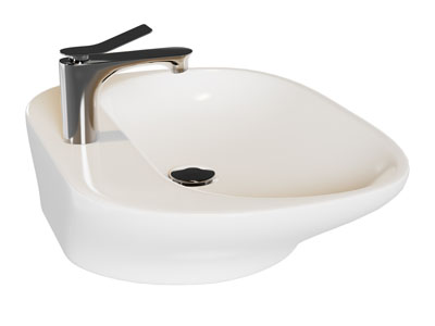 现代陶瓷洗手盆 水龙头