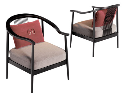 新中式圈椅 扶手椅子