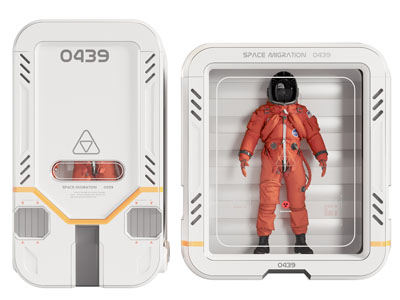 现代太空舱 宇航员