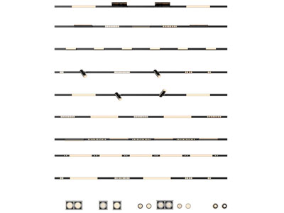 现代轨道磁吸灯 筒灯射灯