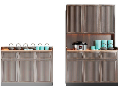 新中式中古风餐边柜 茶柜