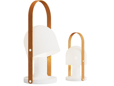 现代提篮造的台灯