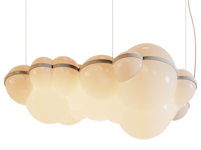 现代卡通云朵吊灯