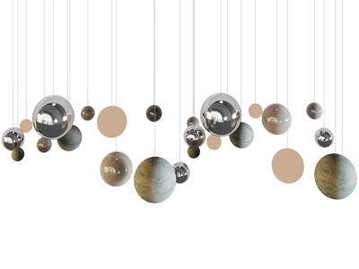 现代行星垂线吊灯