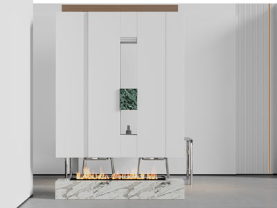 现代装饰壁炉火炉的隔断