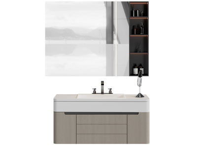 现代洗手台 镜柜 浴室柜