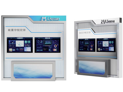 现代科技干展览展示墙3d模型 现代科技干展览展示墙