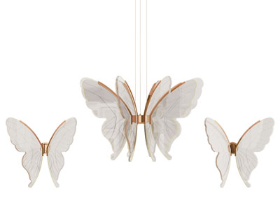 现代轻奢蝴蝶造的吊灯