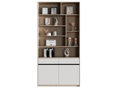 现代奖状奖牌荣誉装饰柜