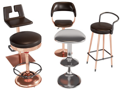 现代轻奢吧椅吧凳