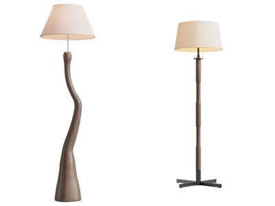 现代中古风落地灯