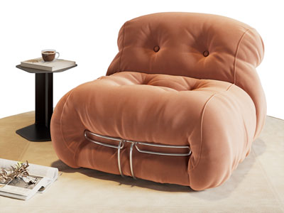 现代懒人沙发 边几