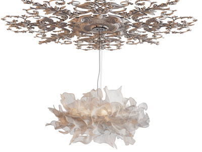 法式雕花灯盘吊灯